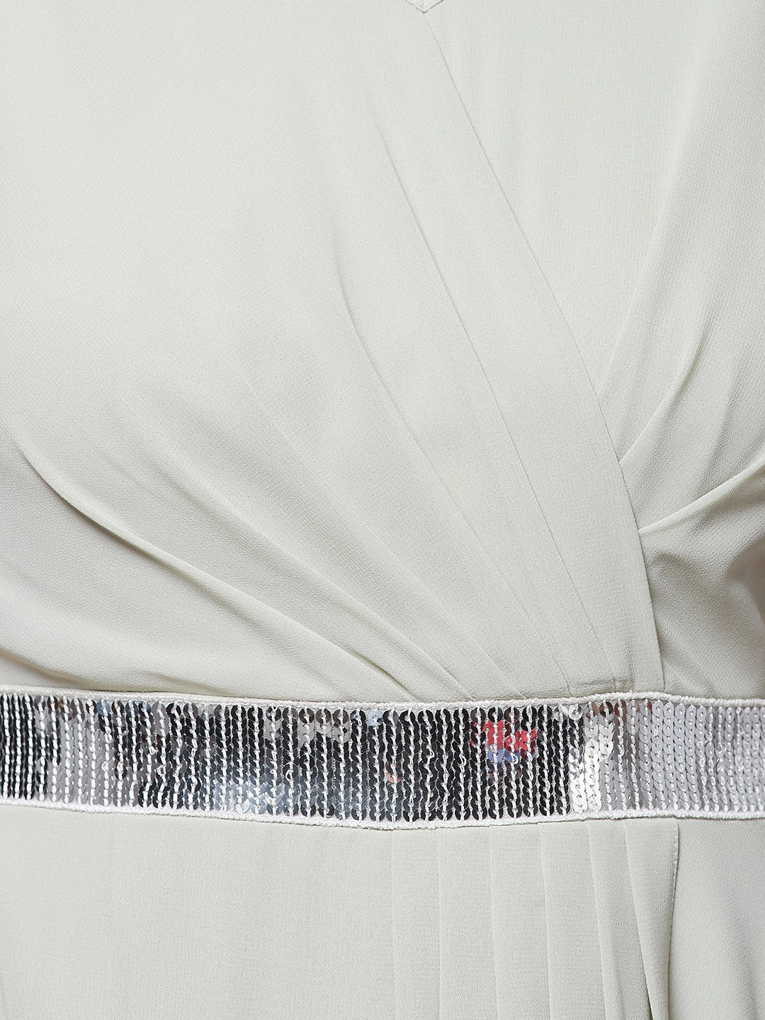 Smart And Comfortable Lounge Base Women's Dusty Green V-Neck Ruffled Sleeve Silver Sequined Party Maxi Dress