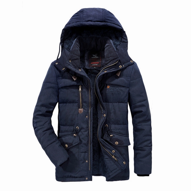 West Louis? Windbreaker Male Multi-Pocket Parka SoftshellMaterial Layered Neckline