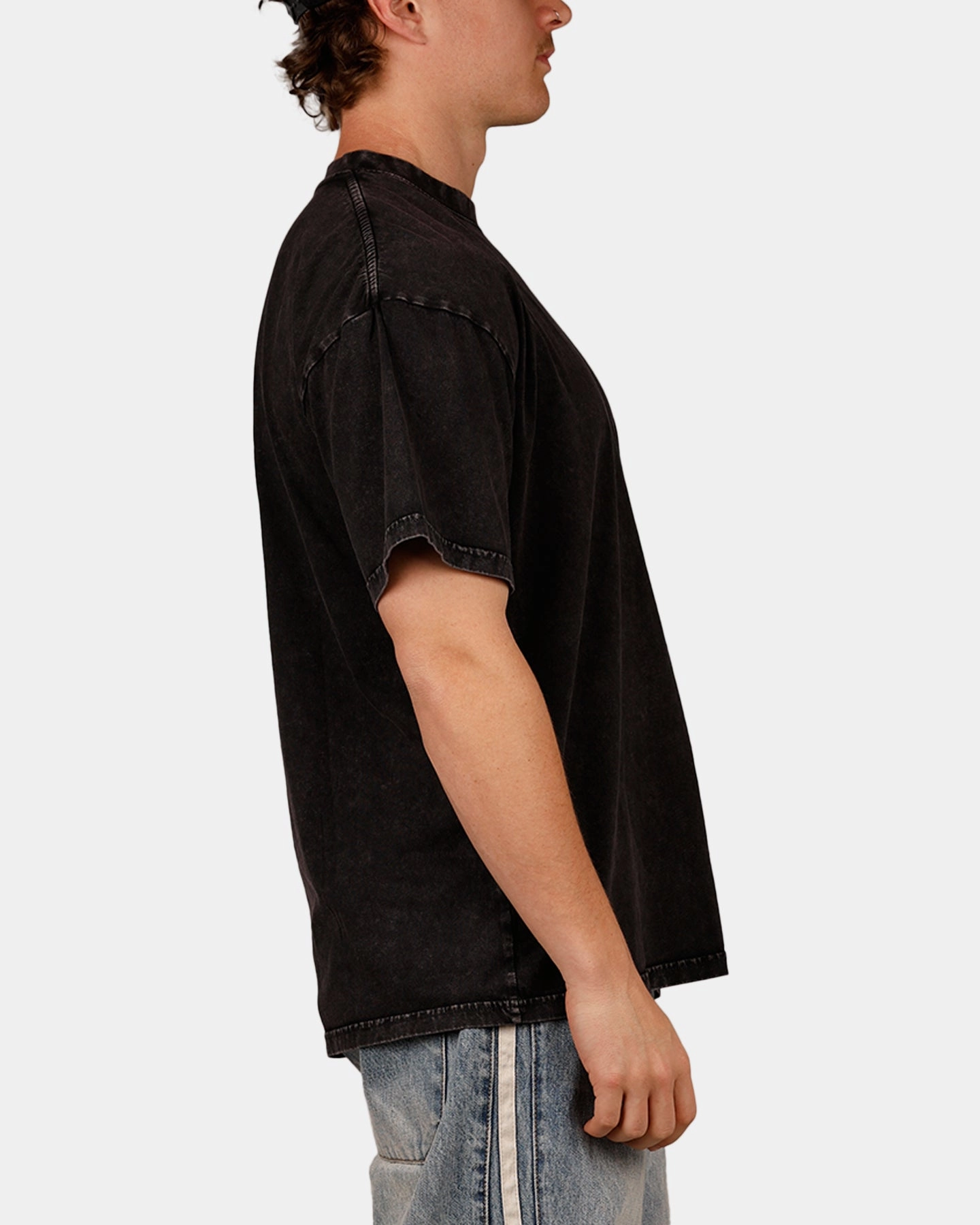 ConvertibleSleeves Culture Kings Rodeo T-Shirt Black Acidwash