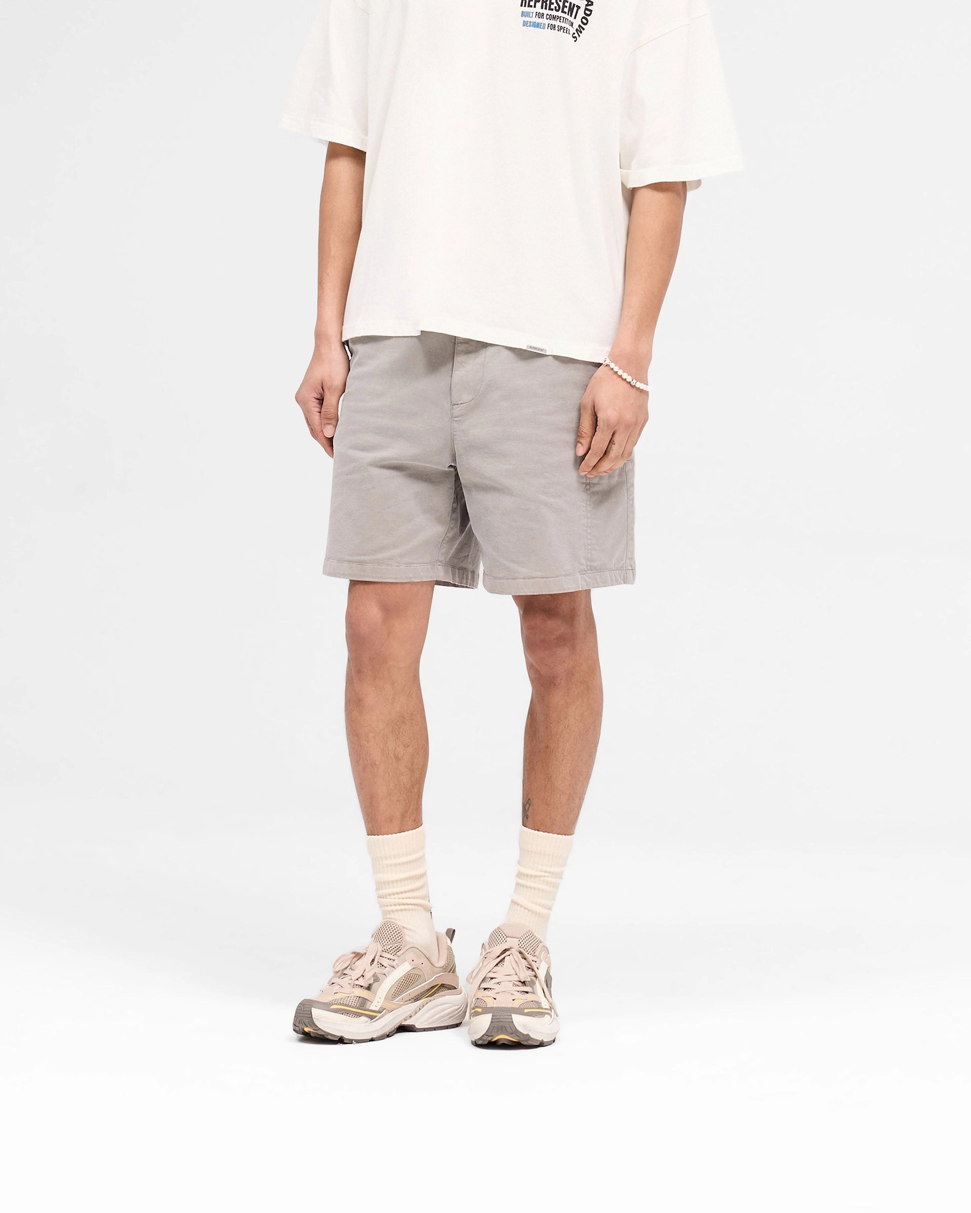 Compression Lining stripe design Season Cargo Short - Washed Taupe