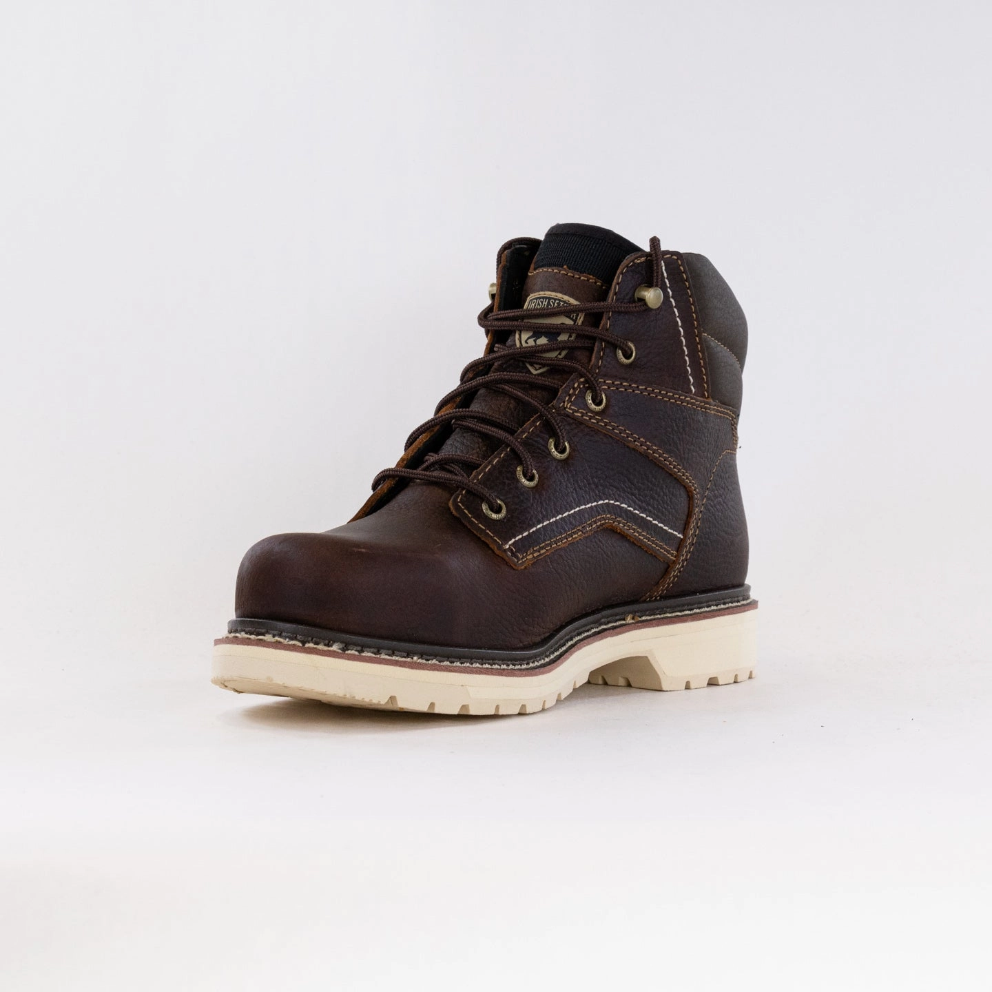 Daily Ready Padded Interior Rainy Day Commuter Irish Setter Kittson 6'' Leather Safety Toe (Men's) - Brown