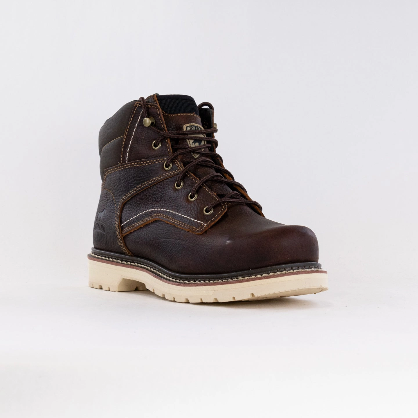 Irish Setter Kittson 6'' Leather Safety Toe (Men's) - Brown Protective Lining Non Toxic Materials