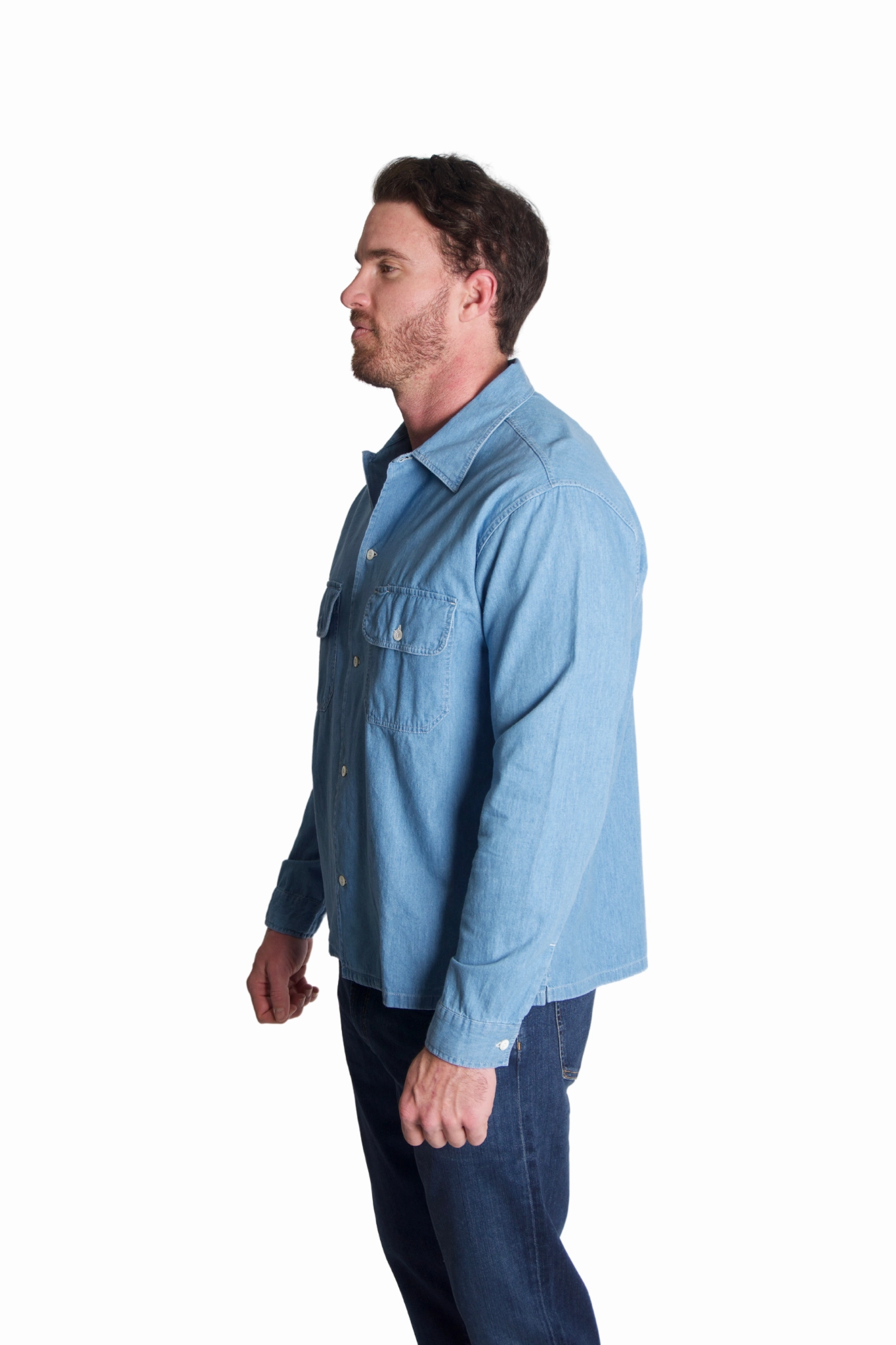 Creative Professional Service Denim Shirt