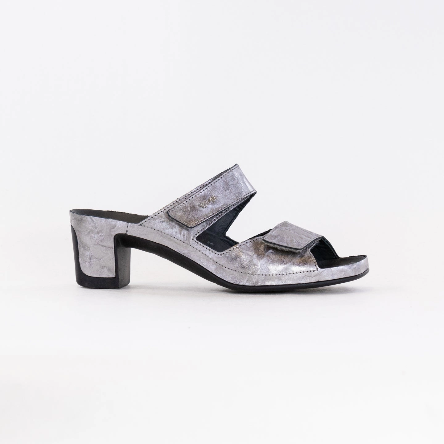 Open Frame Urban Go Vital Joy Mule Sandal (Women's) - Platinum Metallic Leather