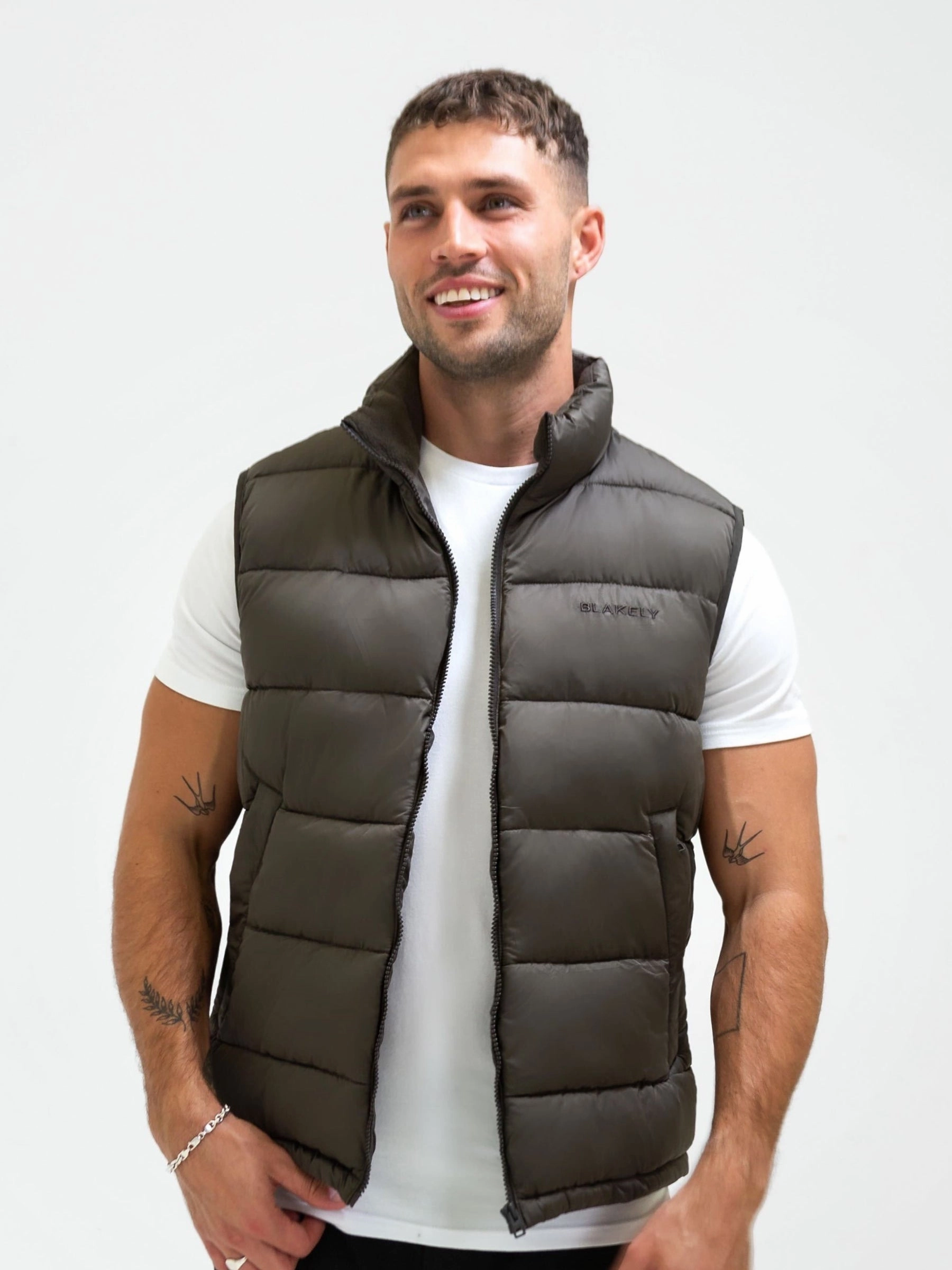 Flexible Fit Engineering Leather Bits Ultimate Gilet - Slate