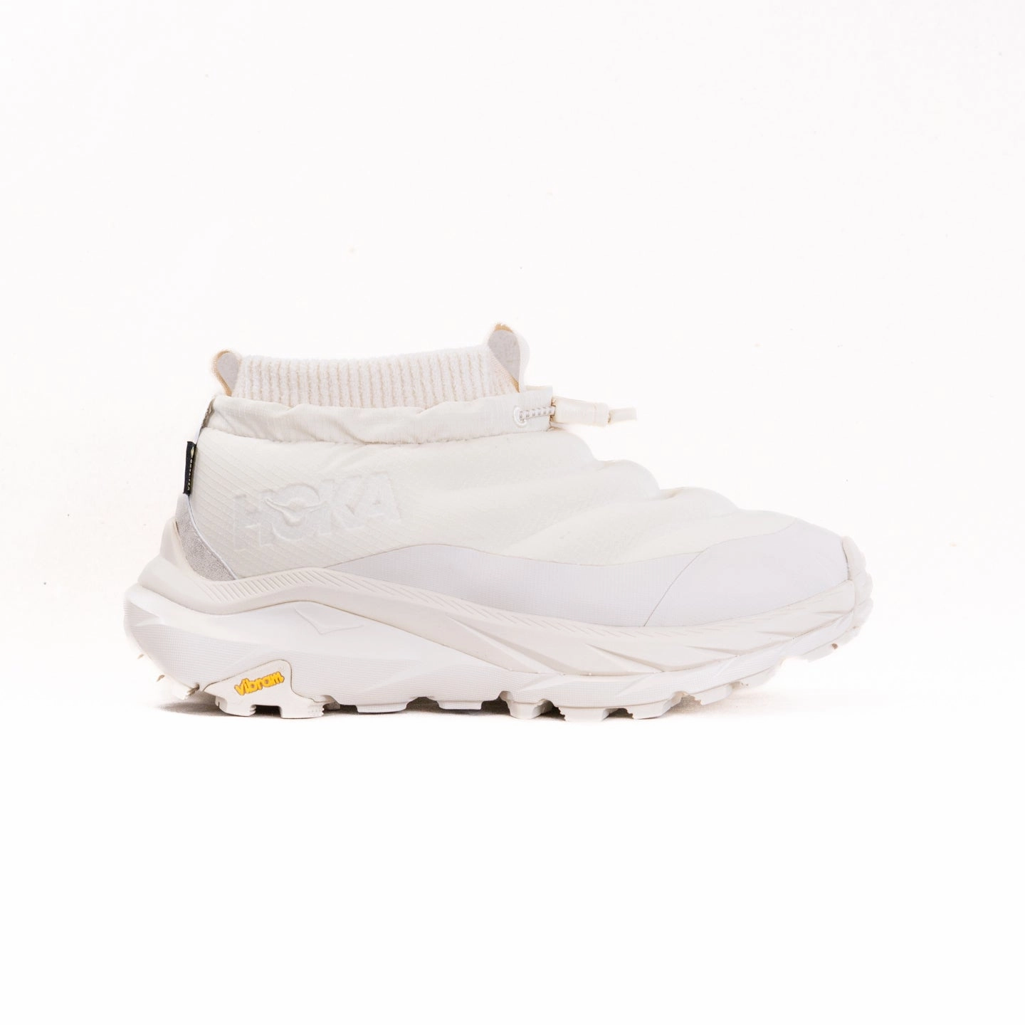 reinforced - heel - area - sturdiness shoes Dynamic Lacing Mechanism Hoka Kaha 2 Frost Moc GORE-TEX? (Women's) - Oat Milk Sesame