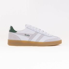Multi Directional Grooves Gola Classics Viper Leather (Men's) - White/White/Evergreen/Gum