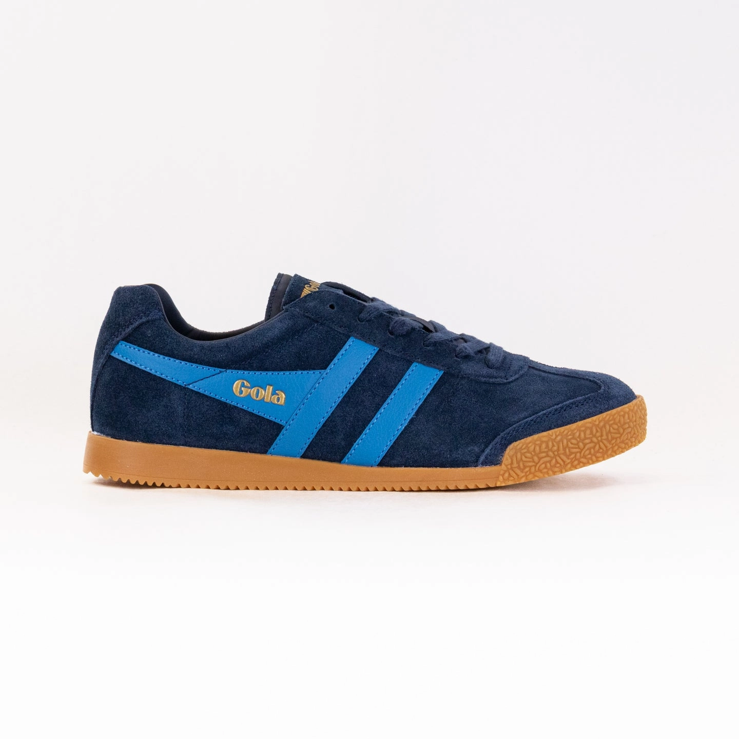 medial support Gola Classics Harrier Suede Sneaker (Men's) - Navy/Santorini