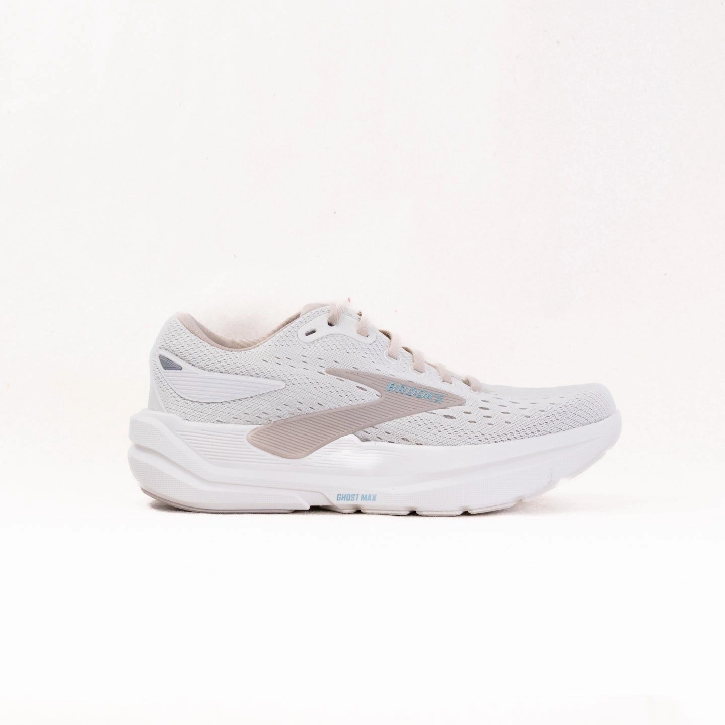 Brooks Ghost Max 3 (Women's) - Coconut/Chateau Grey/Blue Minimalist Style Cushion Support