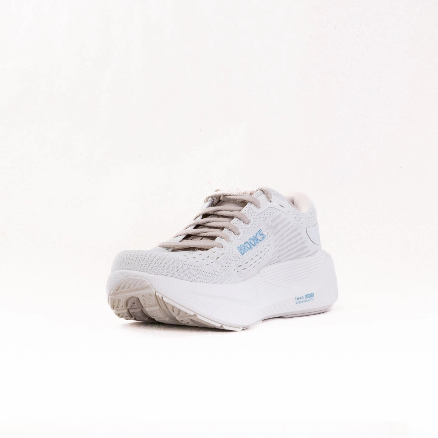 Brooks Ghost Max 3 (Women's) - Coconut/Chateau Grey/Blue Durable Reinforcement