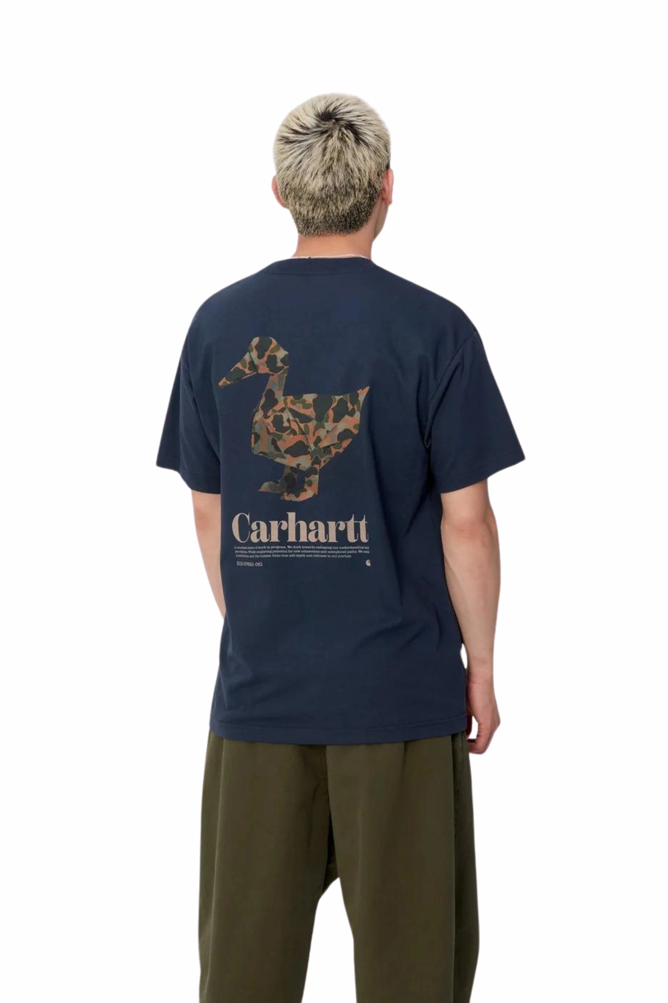 Sweat-Absorbing Short Sleeve Fold Duck T-Shirt