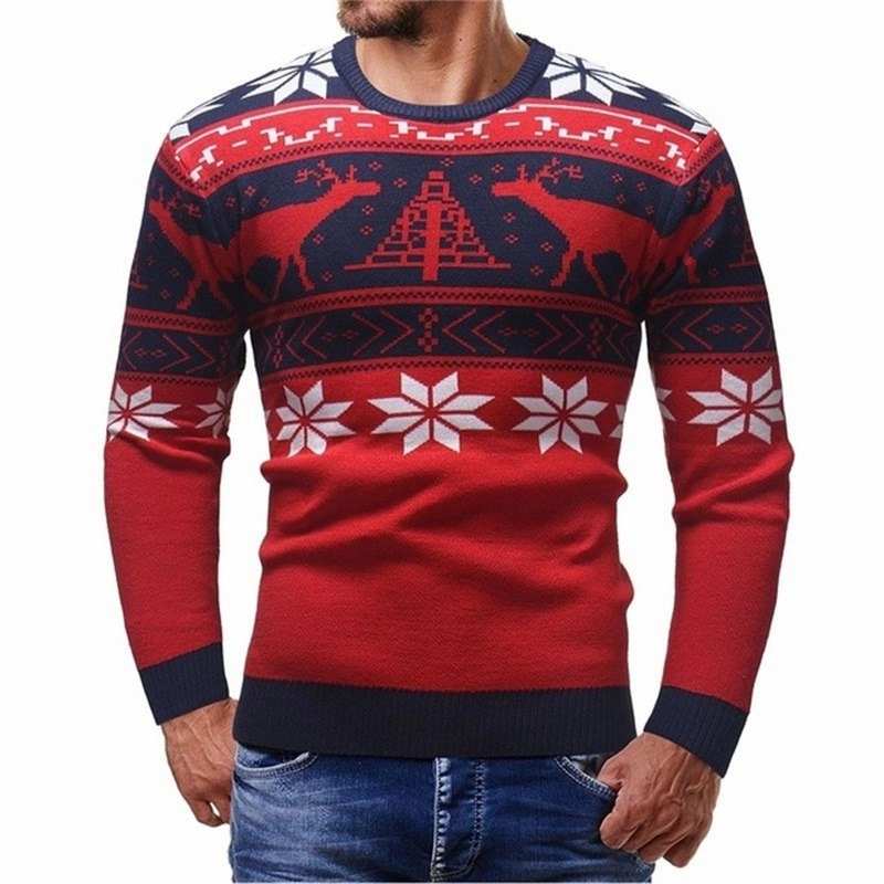 OdorResistant Treatment FrictionReduced Sleeve Construction West Louis? Deer Print Fashion Sweater
