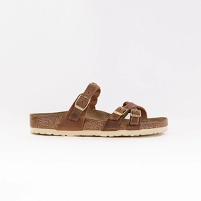 Natural foot movement Chic Sporty Sandals Birkenstock Franca Braided (Women's) - Cognac Oiled Leather