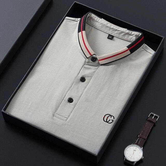 Mesh Lined Back West Louis? Solid Color Short Sleeved Polo