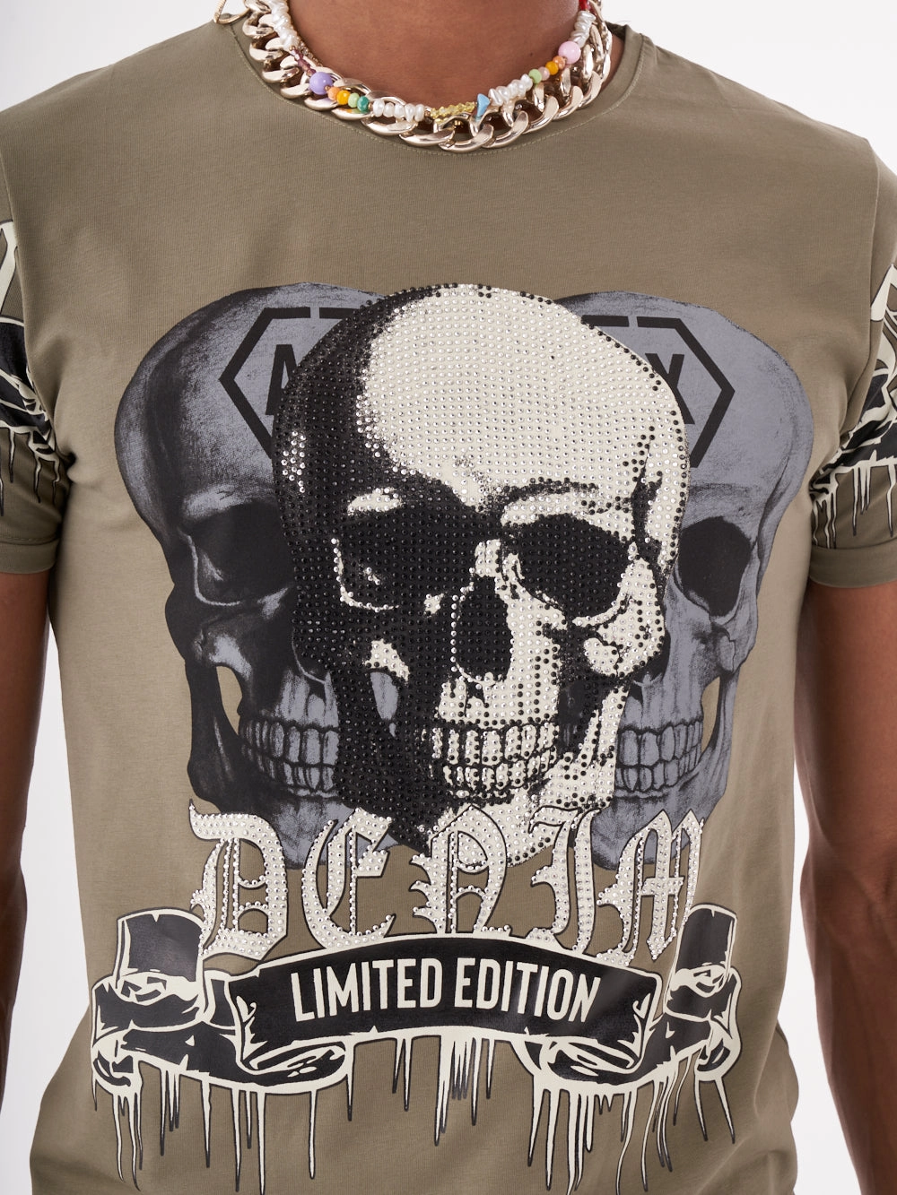 SKULL CRUSHER T-SHIRT | GREEN Relaxed fit style