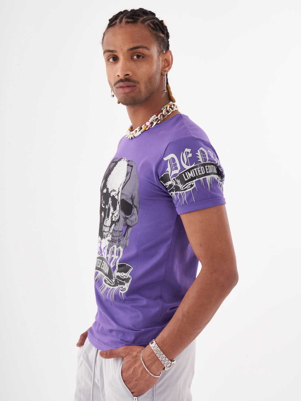 SKULL CRUSHER T-SHIRT | PURPLE Comfort Stretch Wear