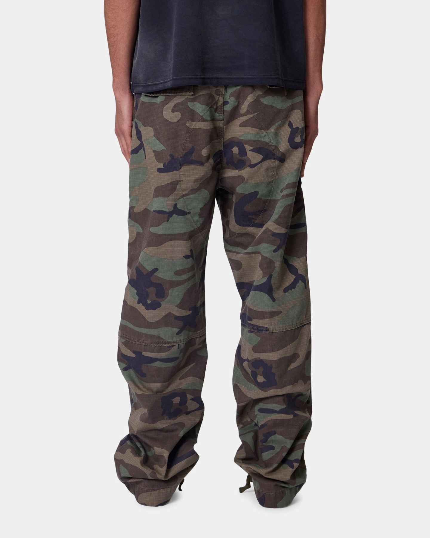 MNML Ultra Baggy Cargo Pants Camo Adaptable Fit Perfect Length