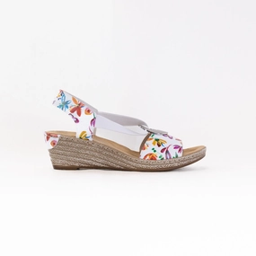 Rieker Fanni Sandal (Women's) - White Meadow Sunday Vibe Everyday Use