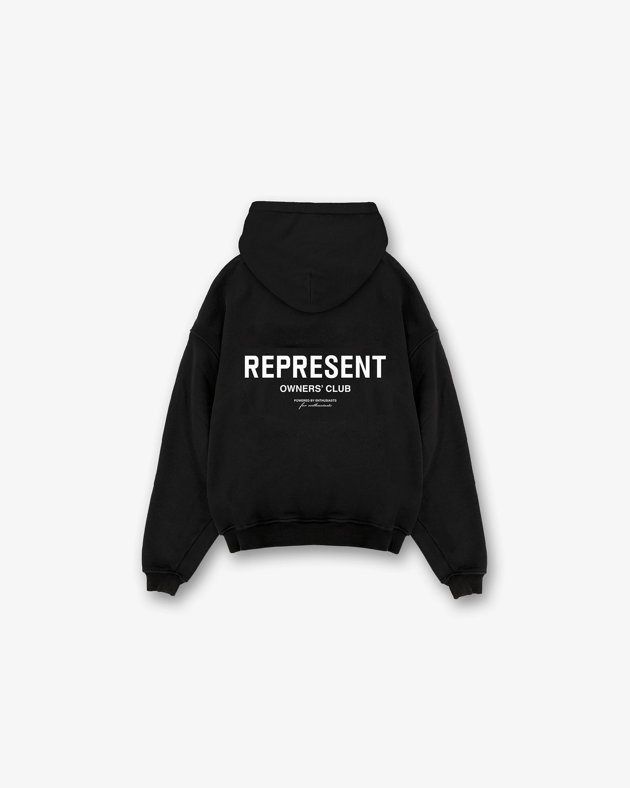 Represent Owners Club Zip Hoodie - Black concert outfit