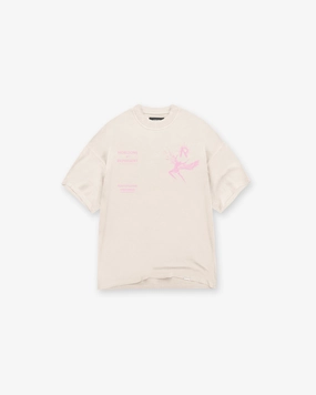 Subtle Logo Placement Icarus T-Shirt - Pearl