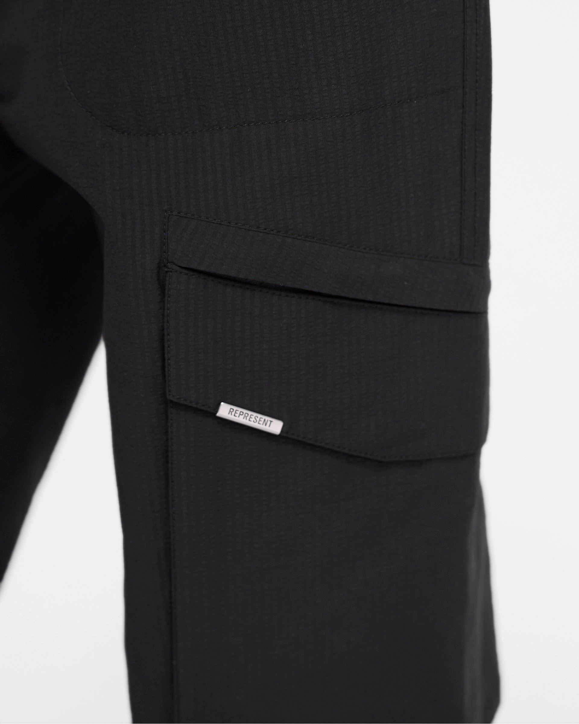 Tech Cargo Pant - Jet Black Soft and Stretchy Light and Cozy