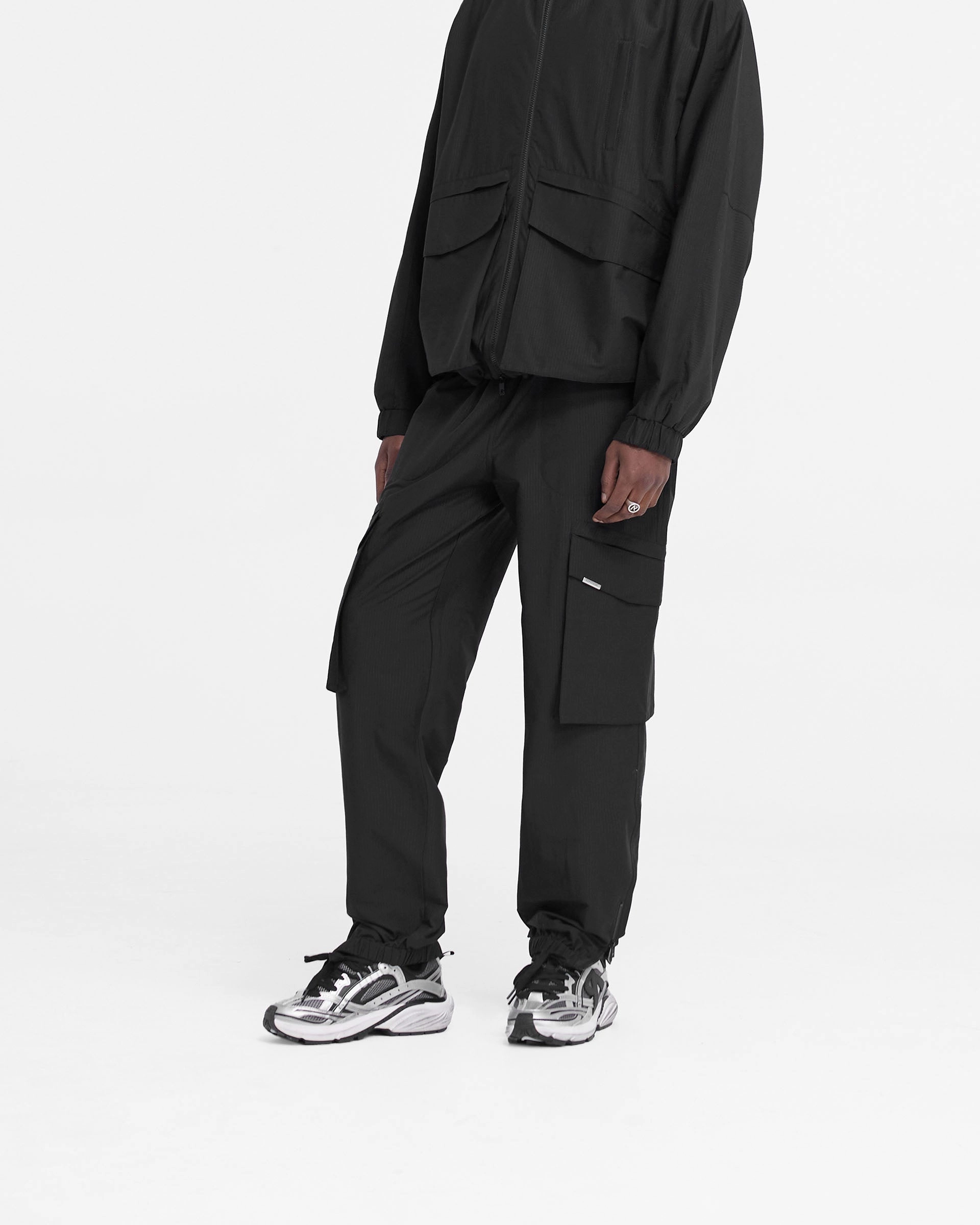 Light Reflective Details Reflective Trim Options Tech Cargo Pant - Jet Black