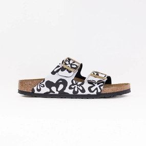 Birkenstock Limited Arizona (Women's) - Blooms White/Black Textured Footbed
