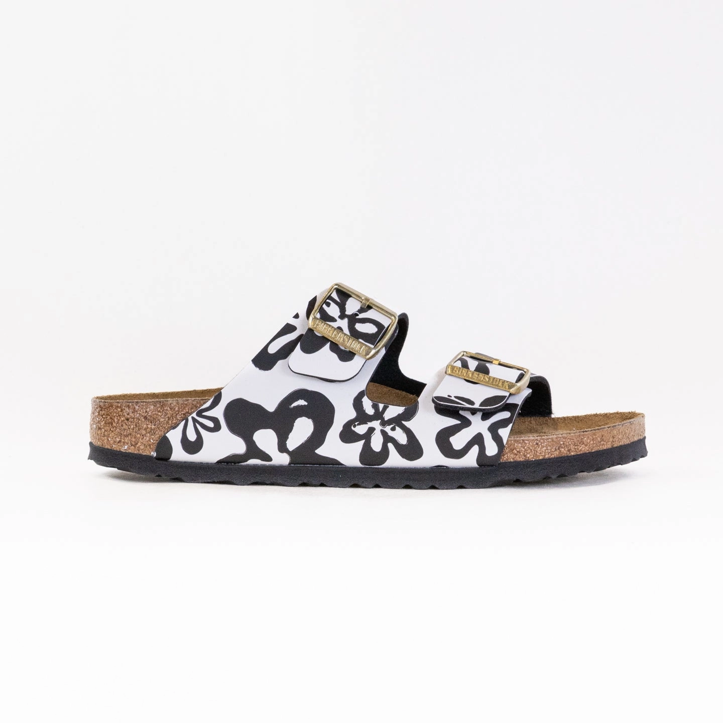 Birkenstock Limited Arizona (Women's) - Blooms White/Black Textured Footbed