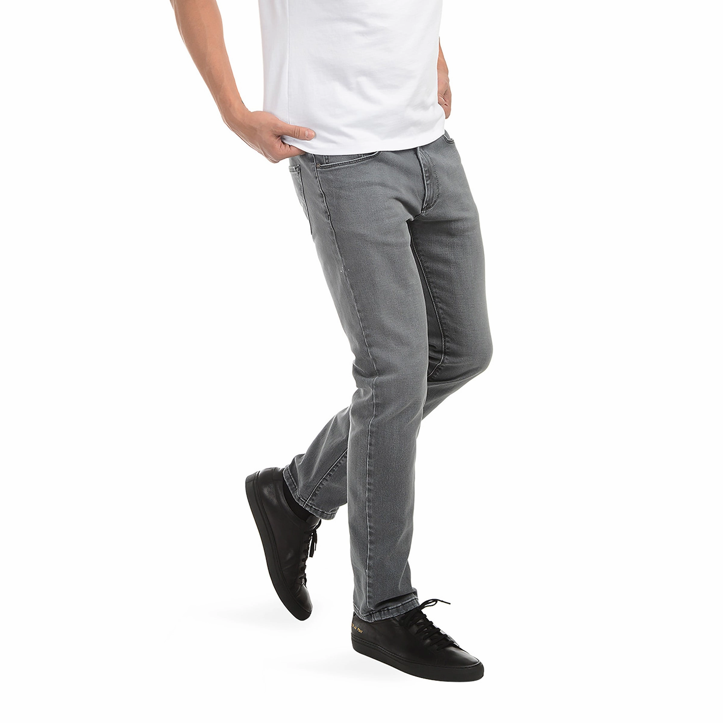Softened Denim Material Go-To Choice Slim Stone Jeans