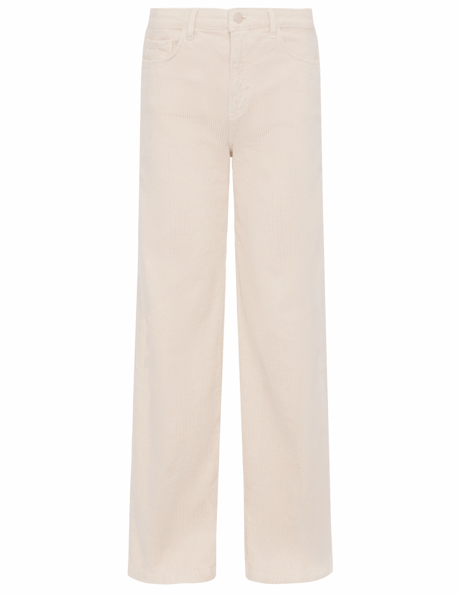L'AGENCE Scottie Corduroy High Rise Wide Leg Jeans in French Vanilla Music Event Picnic Style