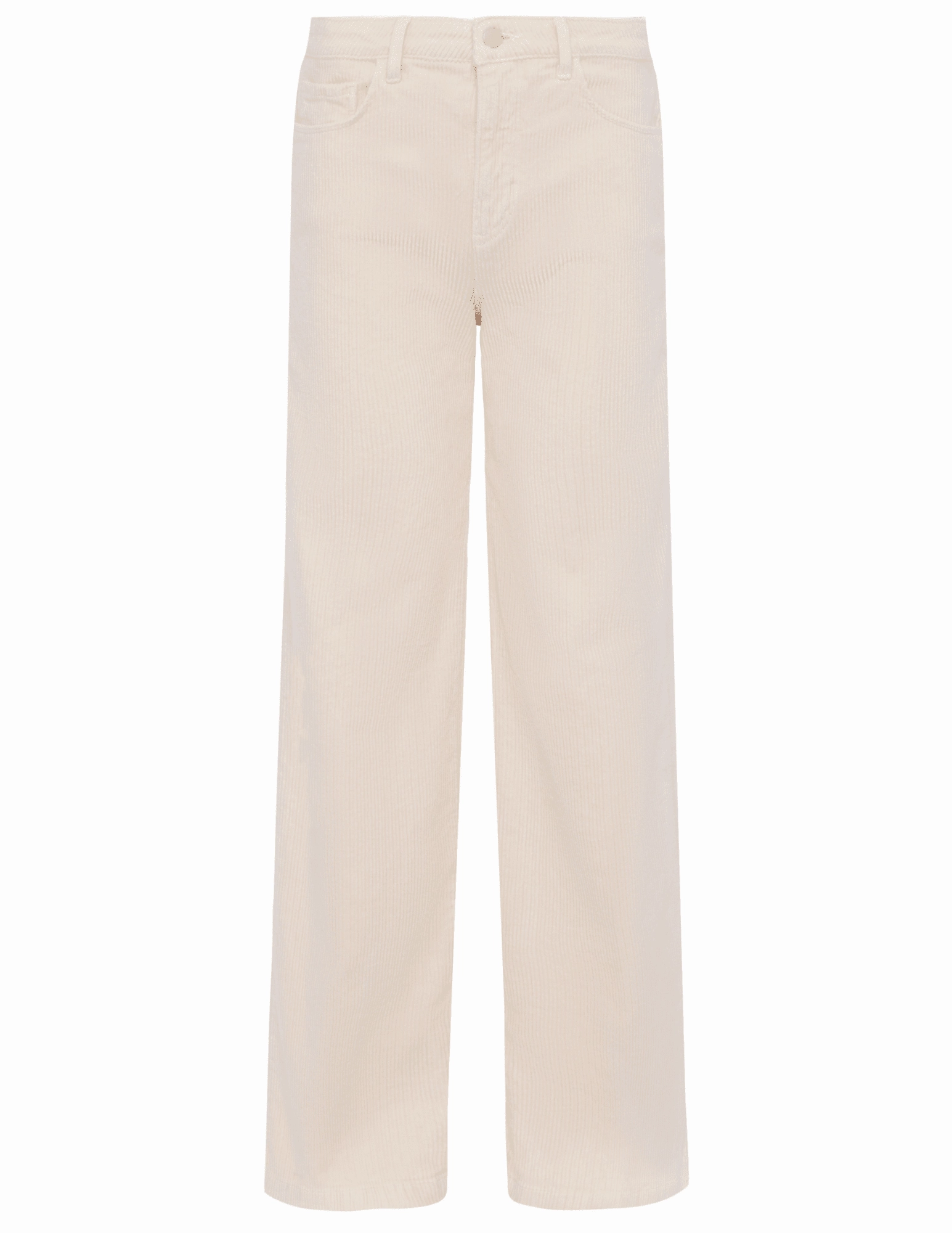 Day Ready Active Fit L'AGENCE Scottie Corduroy High Rise Wide Leg Jeans in French Vanilla