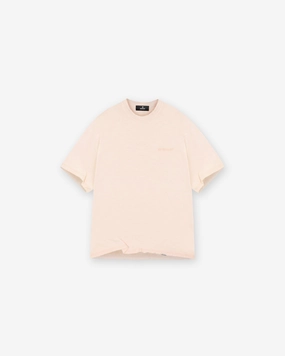 Slub T-Shirt - Washed Coral Casual Layer Look Summer Ready
