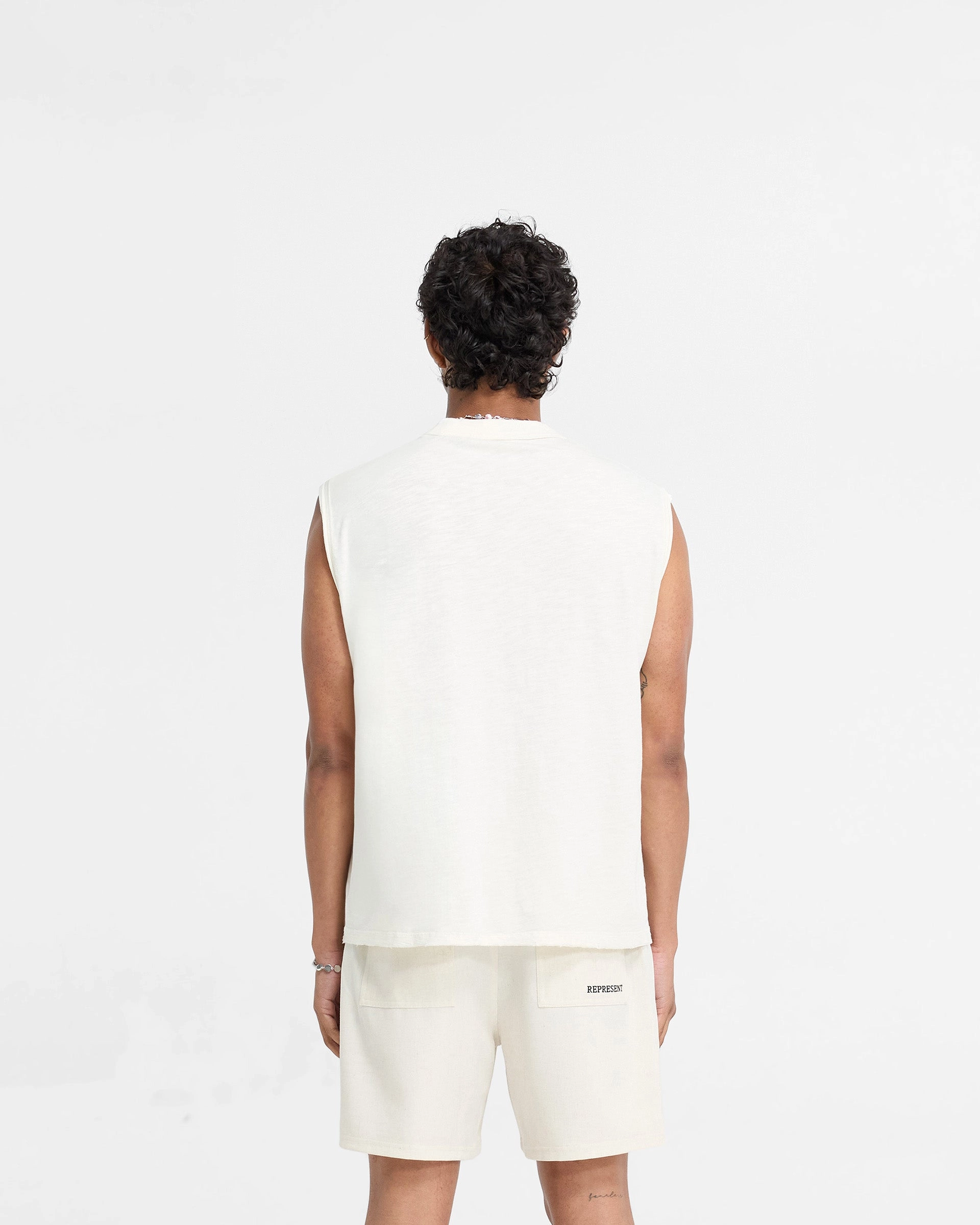 Casual and Soft Slub Tank - Flat White