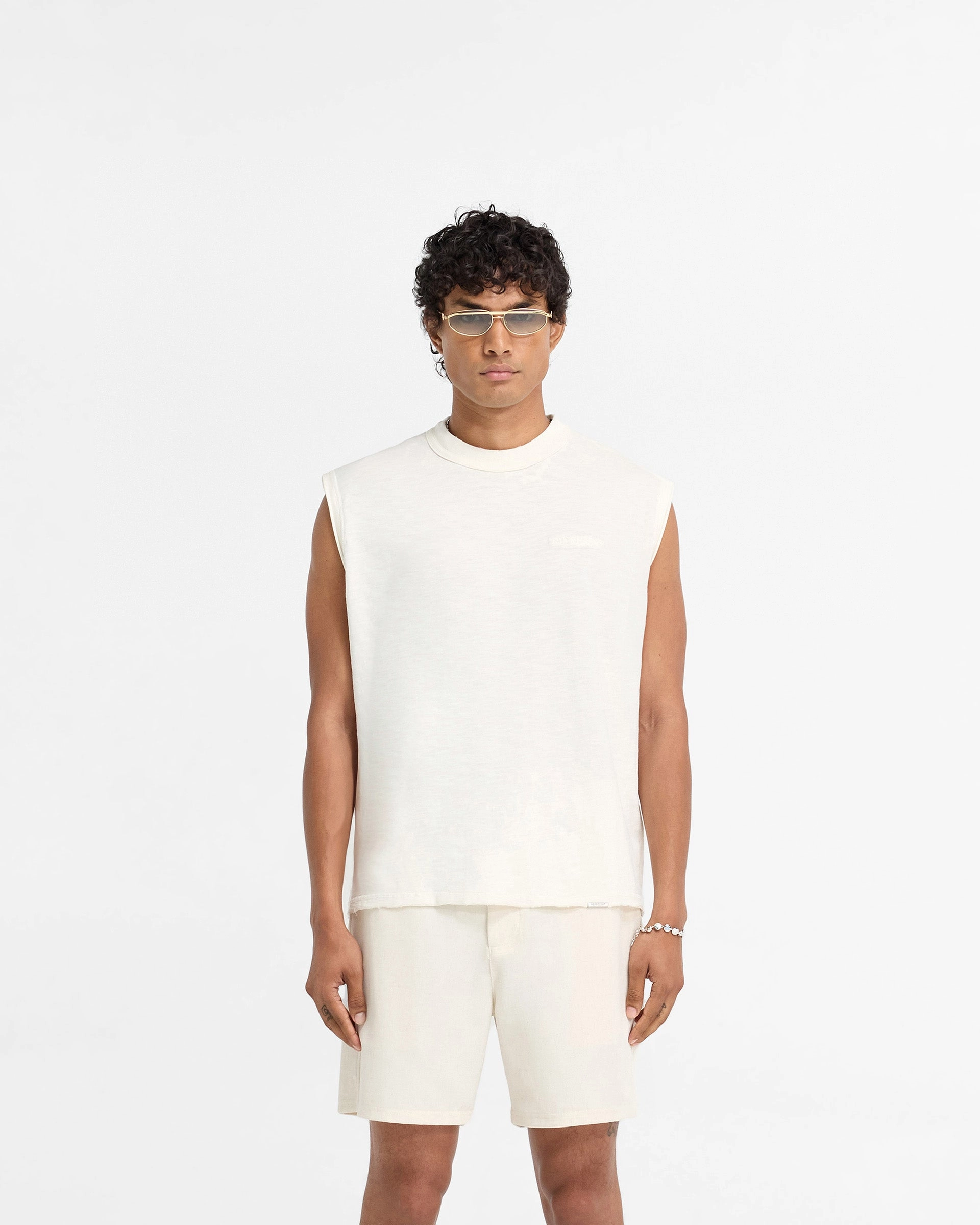 Cozy Vibe Wear AllSeasonWear Slub Tank - Flat White