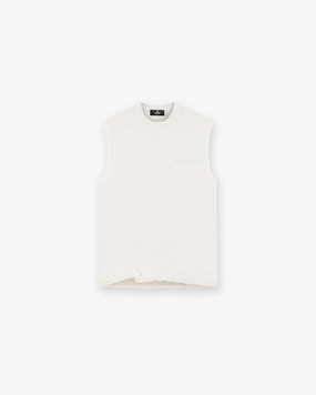 Cozy Comfort Soft Design Slub Tank - Flat White