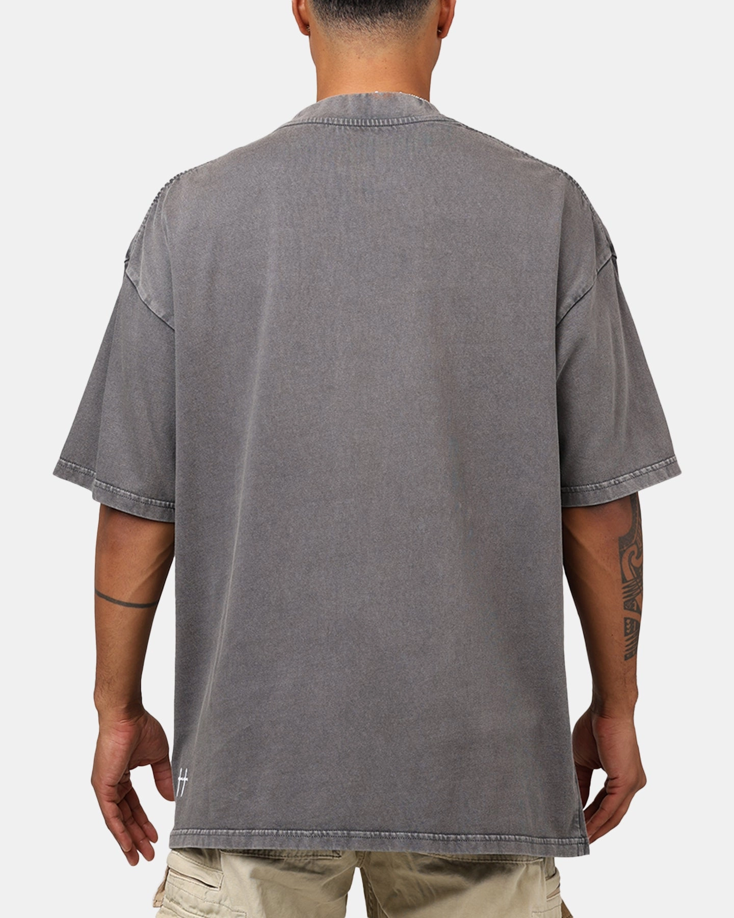 Ethically Sourced Yarn Saint Morta System Overload T-Shirt Washed Charcoal