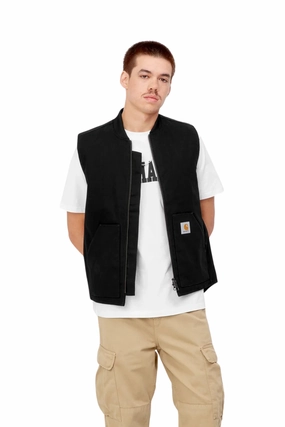 Classic Vest in Black Breathable Lining Design Ultraviolet Protection Factor