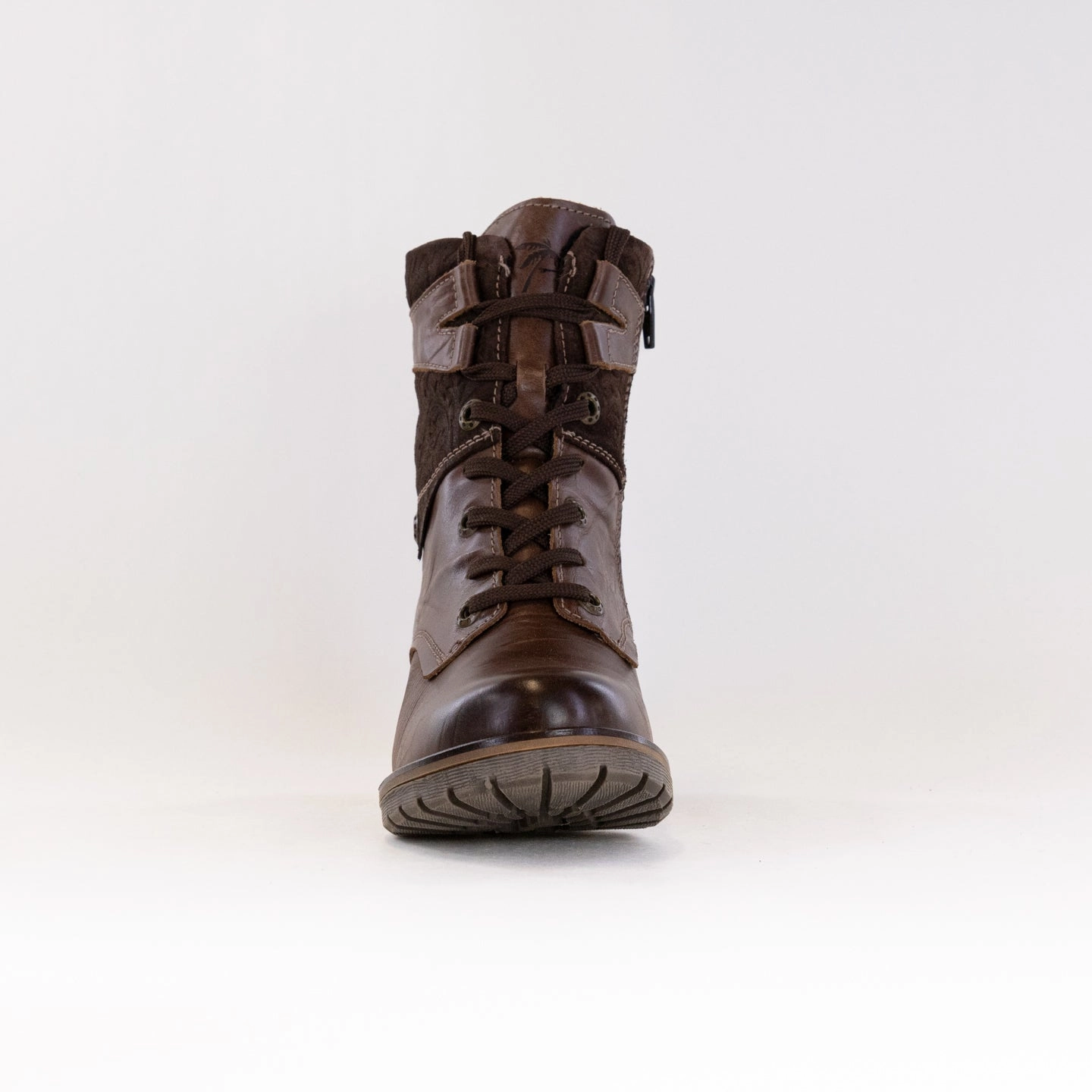 Pull-on style Skin Hug Dromedaris Kara Suede Wide (Women's) - Chocolate Print