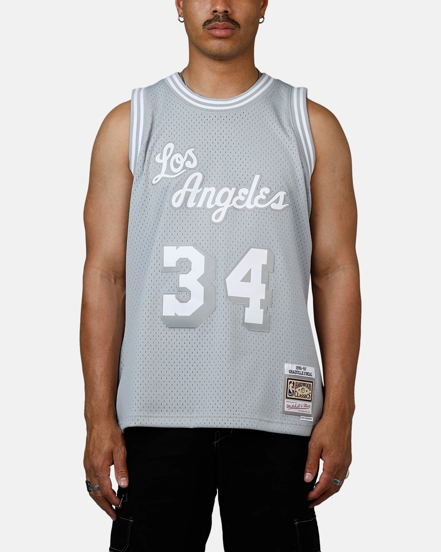 LowImpact Dye Process Mitchell & Ness Los Angeles Lakers Shaquille O'Neal 1996-1997 Swingman Jersey Grey