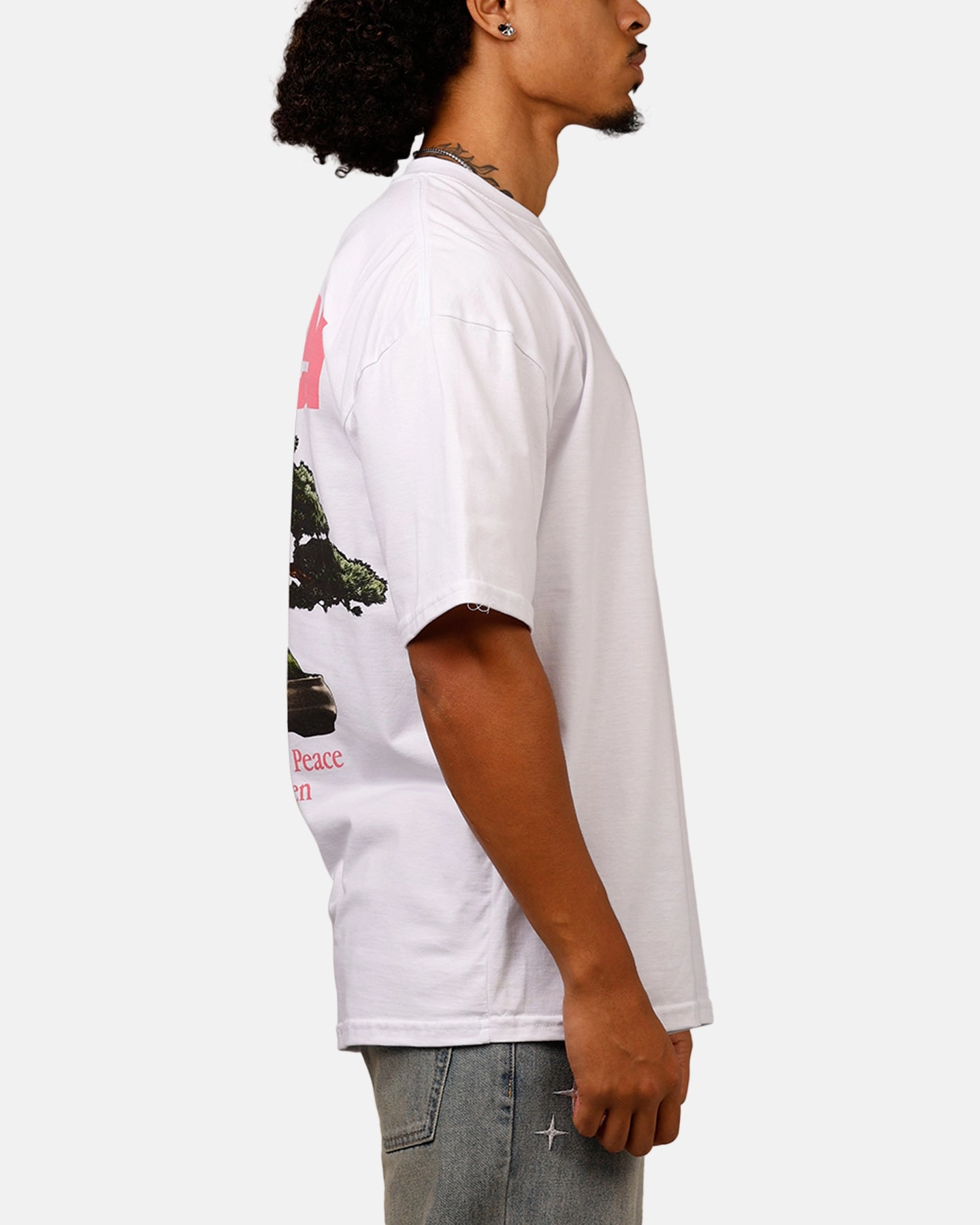 EasyCareMaterial Modular Pocket Layout Loiter Bonsai T-Shirt White