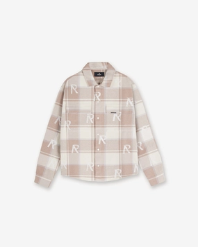 All Over Initial Flannel Shirt - Cashmere tailored look