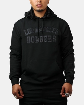 New Era Los Angeles Dodgers Logo Select Hoodie Black/Black LowImpact Dye Process