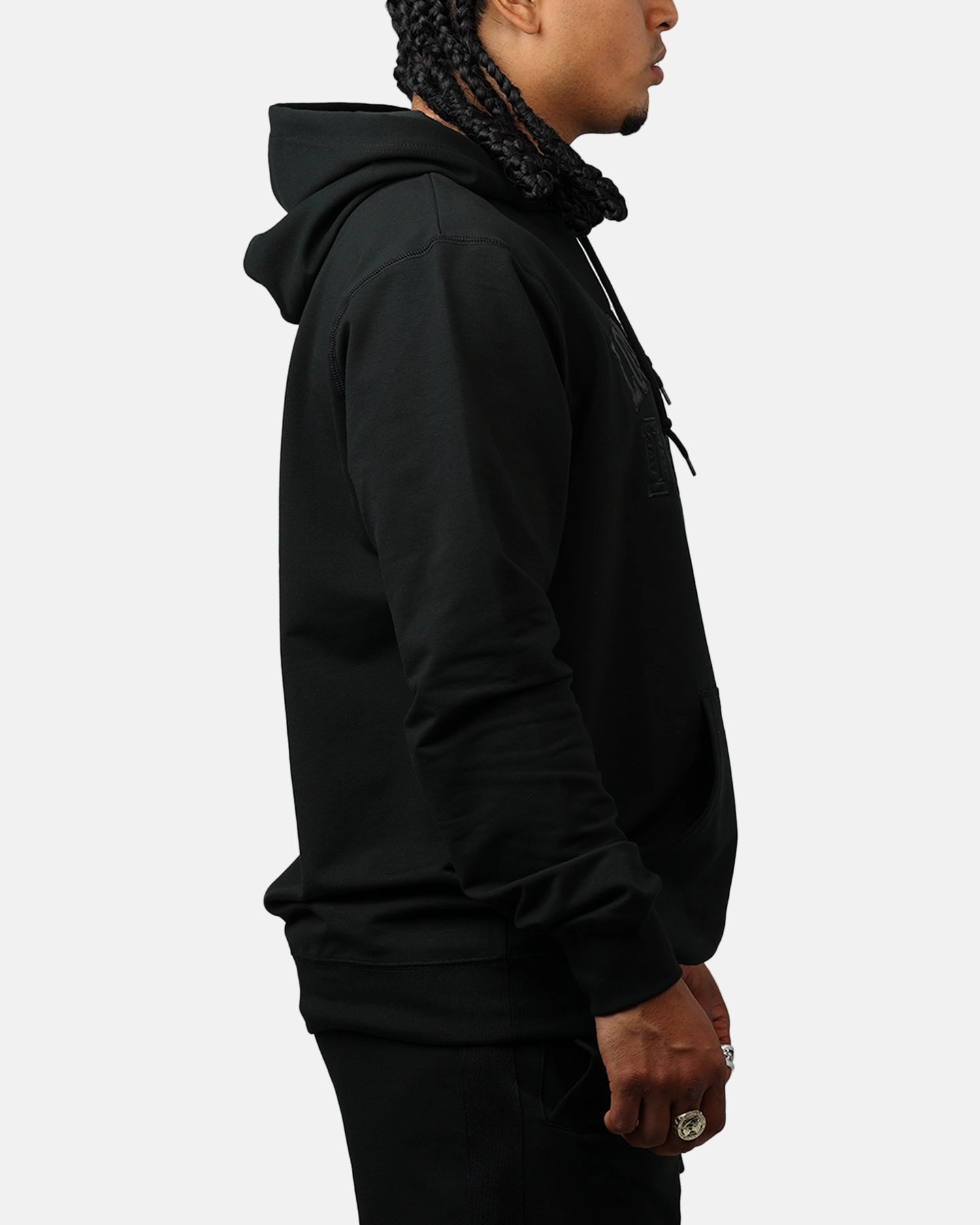 MultiPocket Design Hypoallergenic Fiber New Era Los Angeles Dodgers Logo Select Hoodie Black/Black