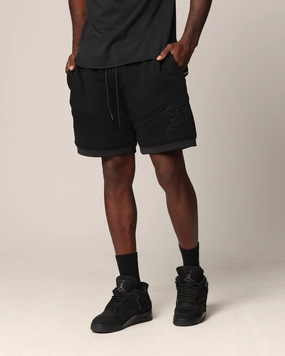 Stretch Motion Thermal Regulating Saint Morta Homebase Fleece Shorts Black