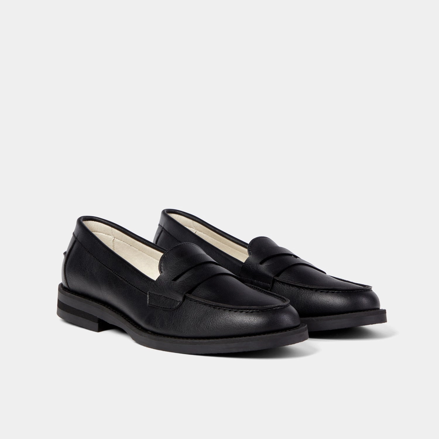 Slow Power City Balance Wilde Black Vegan Penny Loafer - Women's