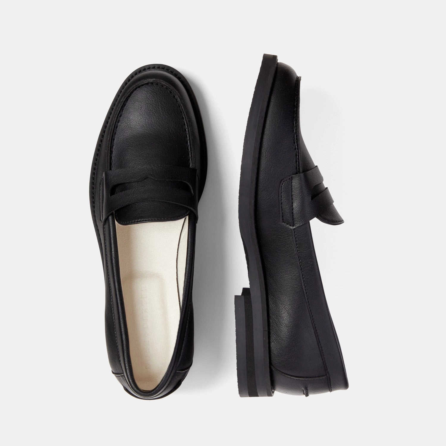 Wilde Black Vegan Penny Loafer - Women's Grip Sure