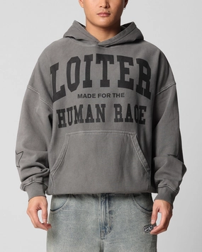 Loiter Training Day Hoodie Washed Charcoal AdvancedAirflowChannels