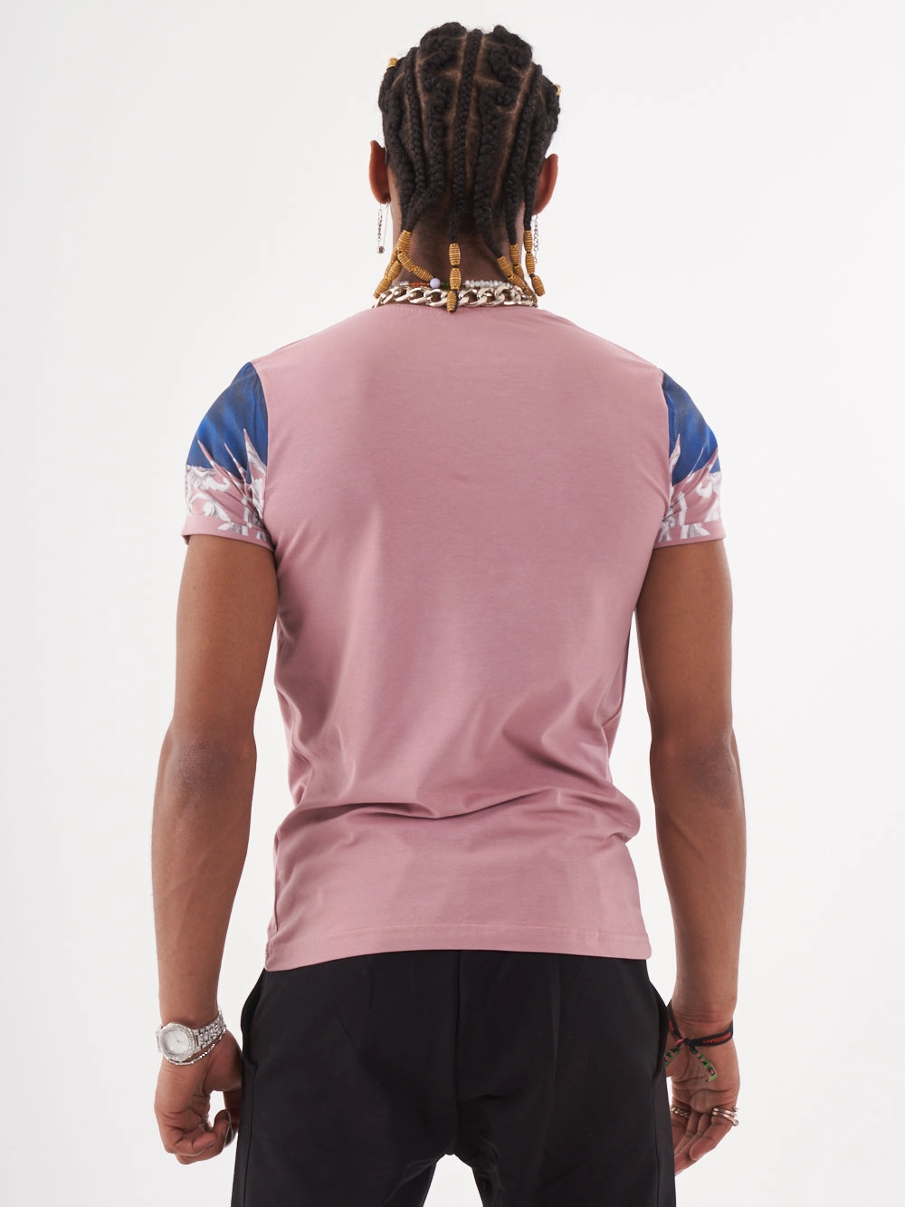 Drop Shoulder Cut Bold Statement EUPHORIA T-SHIRT | MAUVE