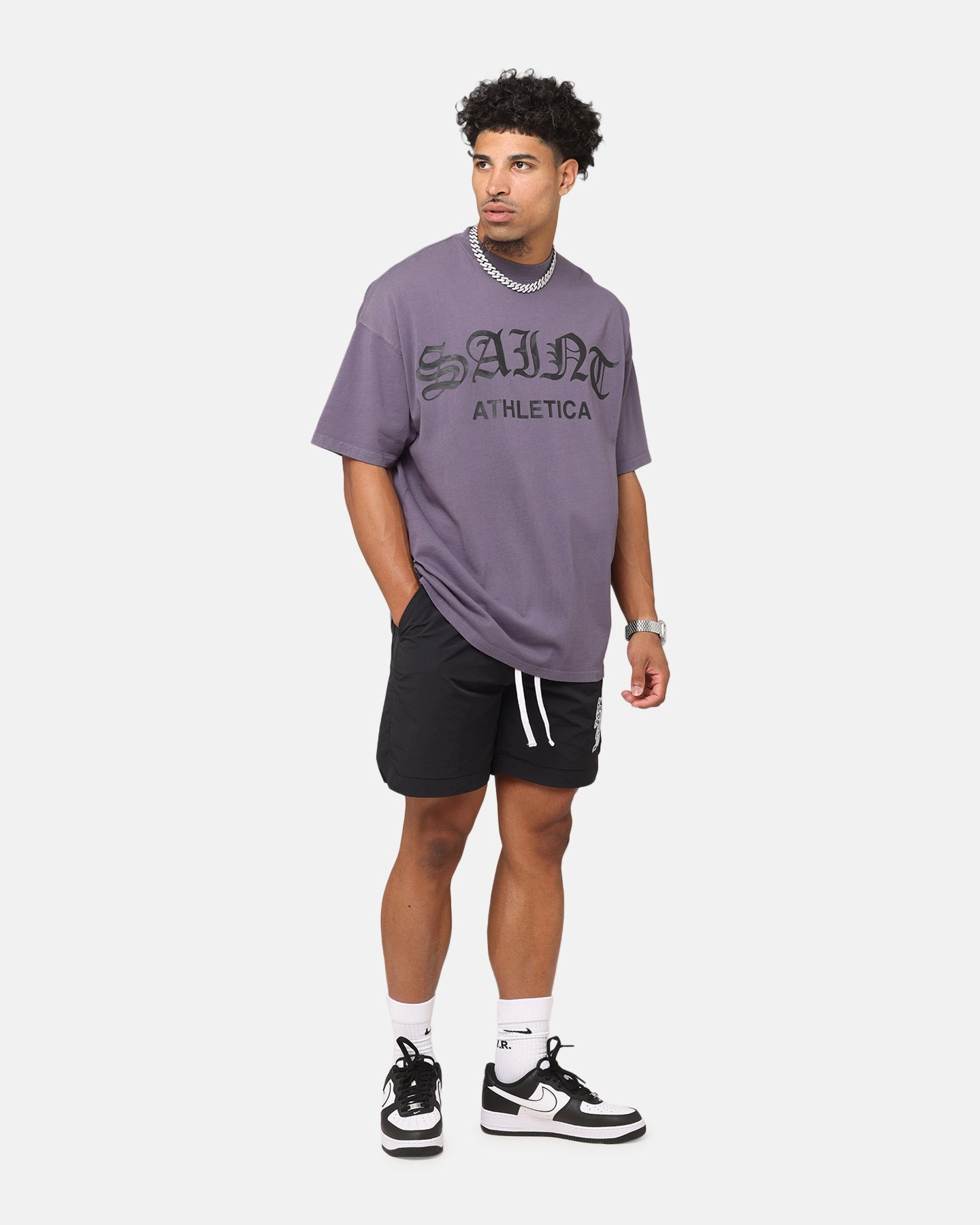 Cozy Blouse Saint Morta Saint Athletica Boxy T-Shirt Purple