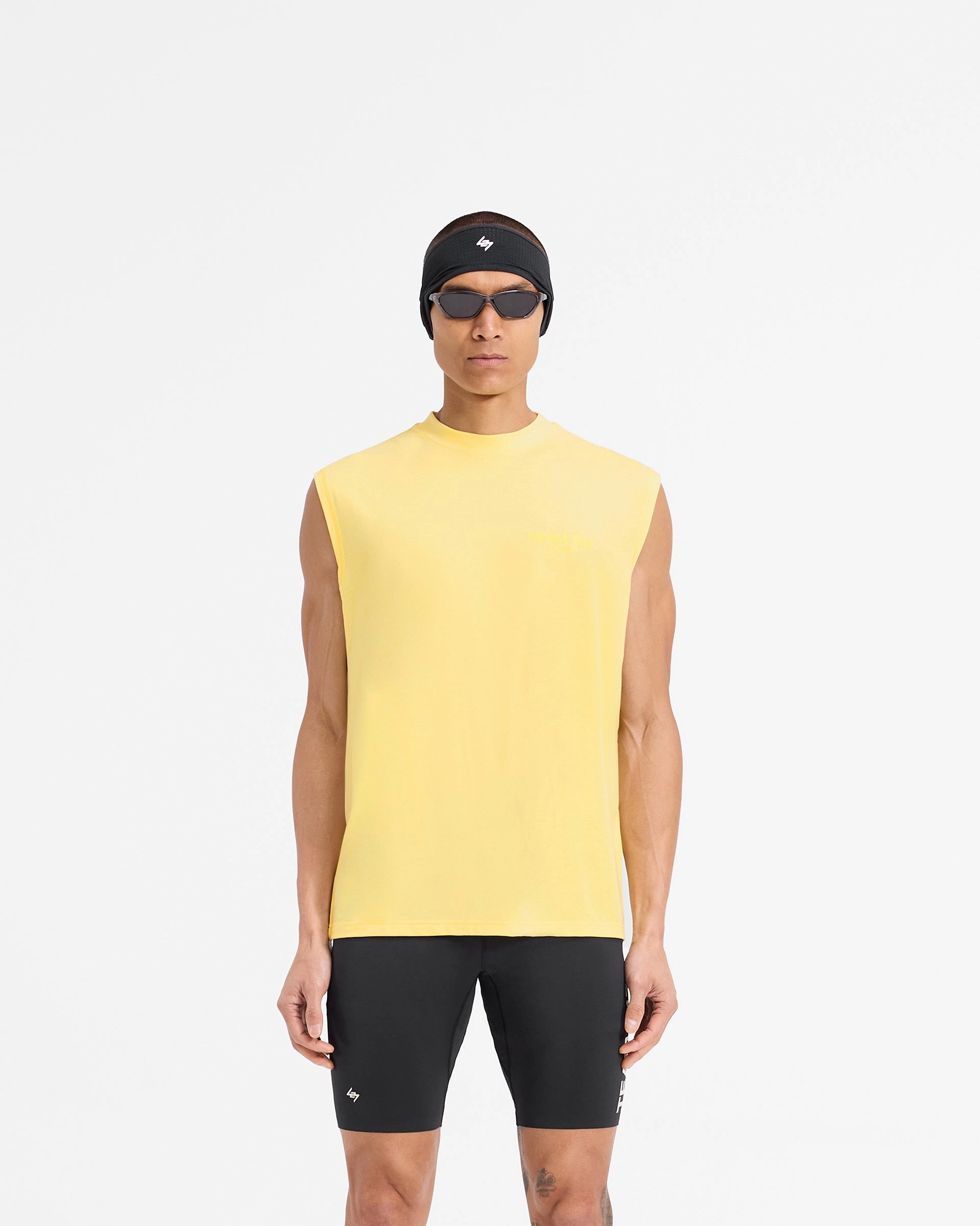 Job Interview Team 247 Oversized Tank - Lemon